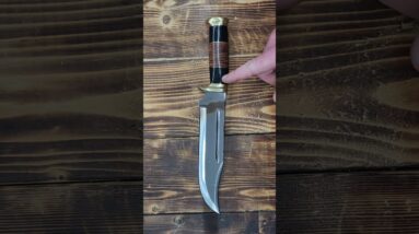 Crocodile Dundee Bowie Knife with Leather Sheath. D2 18 Inches Large