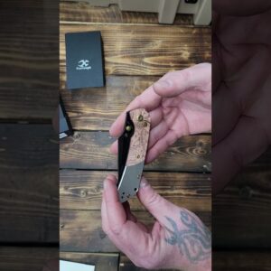 KANSEPT Fenrir Button Lock Pocket Knife, 3.45'' Blackwash 154CM Blade, G-10 https://amzn.to/49zmL6U