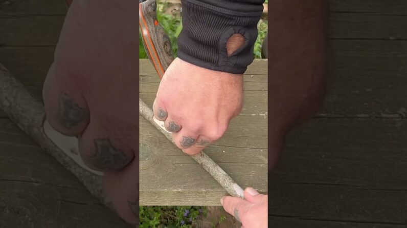 Bow Drill Divot🔪How to Safely Carve it to Start Your Fire