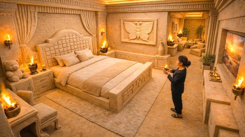 30 Day Building The Most Amazing Underground Jungle Villa by Hand in the Wild