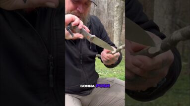 Bush Skill: How to Drill a Hole with Your Knife for Paracord