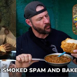 Corporals Corner Camp Recipes Hickory Smoked SPAM and Baked Beans
