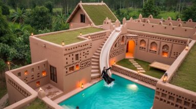 Building The Most Amazing Underground Water Slide Park Swimming Pool Villa