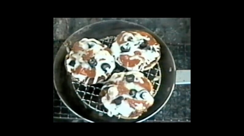 DIY Pizza on a Bagel Filmed with a 1995 JVC Camcorder