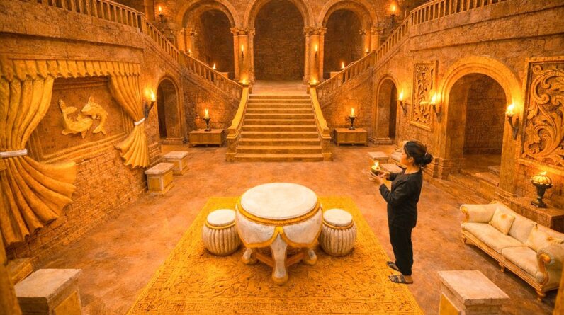 She Built an Entire Underground Palace ALONE… This Is Insane! 😱