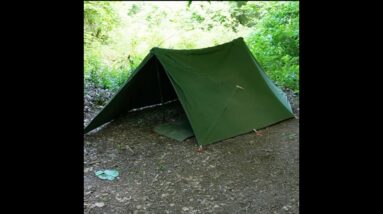 How To Set Up an Old School Military Pup Tent