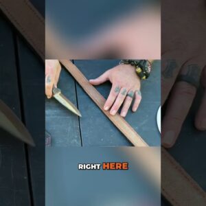 Sharpen Knives with a Belt🗡️Improvised Strop Hack!