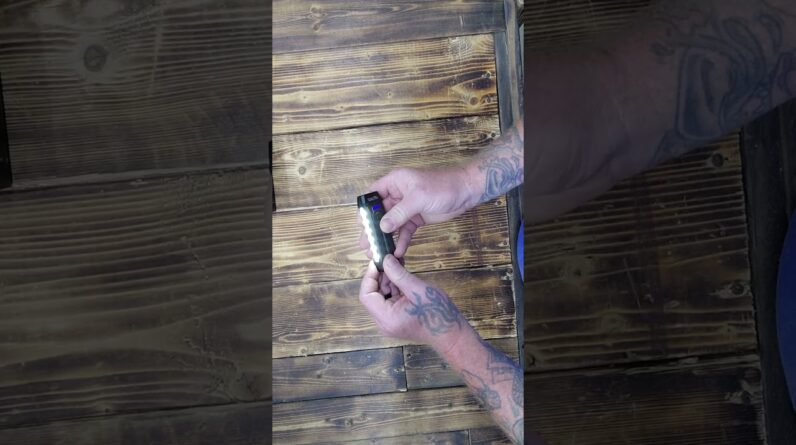 WARSUN Rechargeable EDC Flashlight, 7 RGB Modes, UV Black Light, Magnetic Base & Clip, IPX4