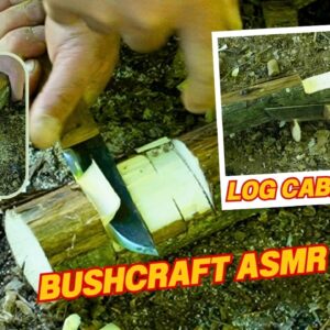 ASMR Series How to Make a Log Cabin Notch Simplified