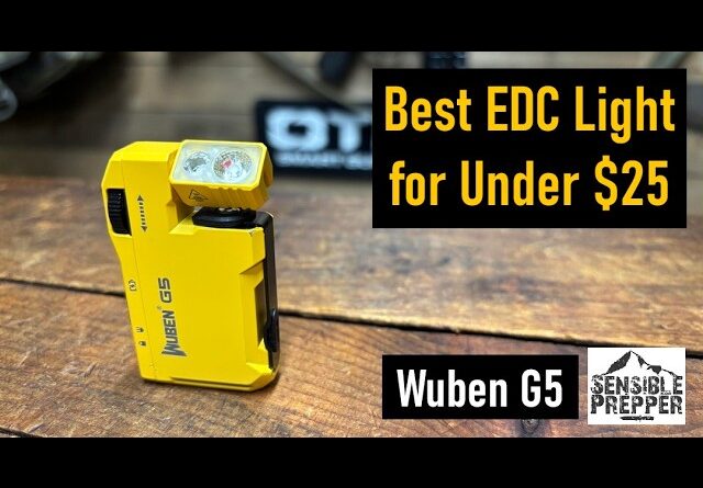 Best EDC Light Under $25!  Wuben G5 EDC Rotating Head Flashlight