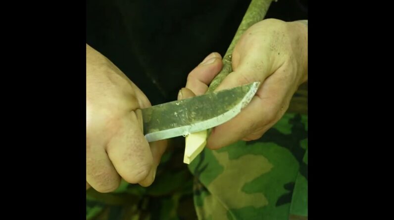 How To Make Hasty Tent Stakes In the Woods