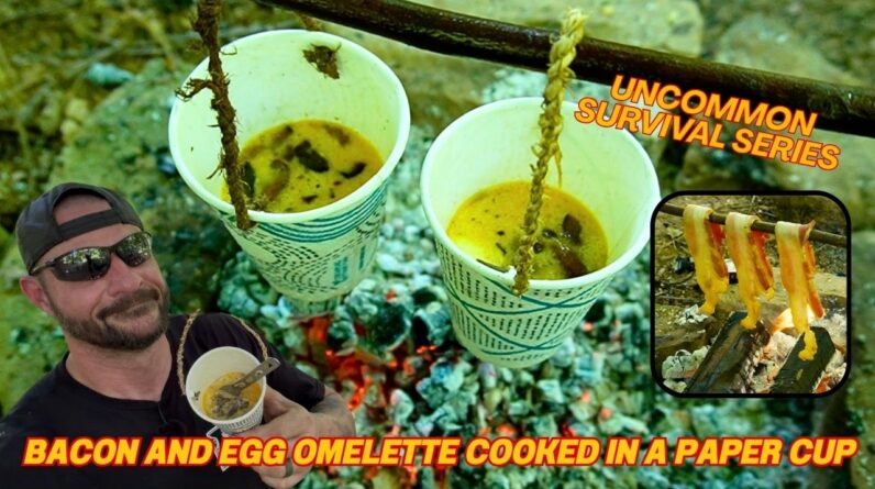 Level Up Your Next Campout with Bacon and Eggs Cooked in a Paper Cup