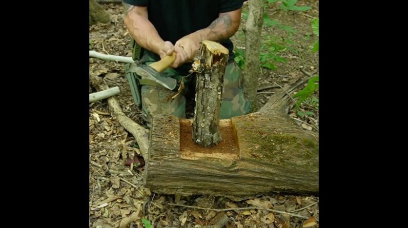 No Stump For Splitting Wood No Problem