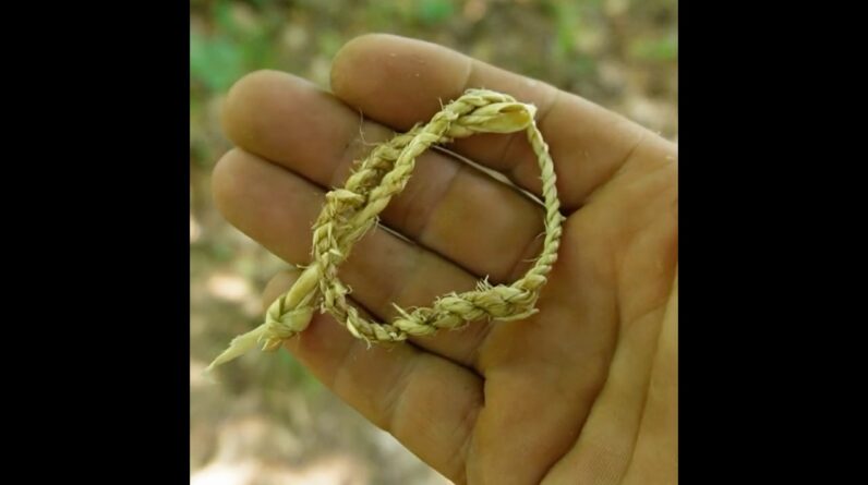 Simple Tree Bark Reverse Wrapped Cordage