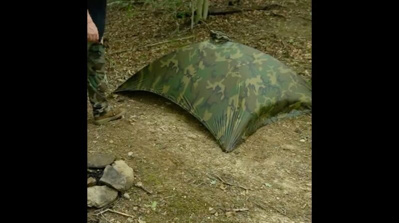 How To Make an Alpha Tent From a Military Poncho