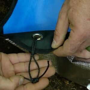 Simple Tarp Tie Out Using a Larks Head Knot