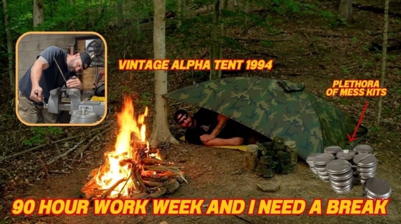 Solo Overnight Escaping to The Woods After a 90-Hour Work Week
