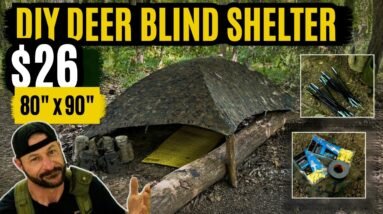 How To Build a DIY 80' x 90' Deer Blind Shelter for $26