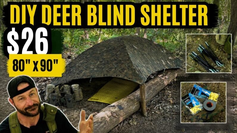 How To Build a DIY 80' x 90' Deer Blind Shelter for $26