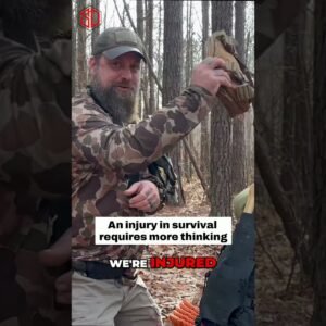One Arm Fire Prep🔥Survival Hacking in the Wild!