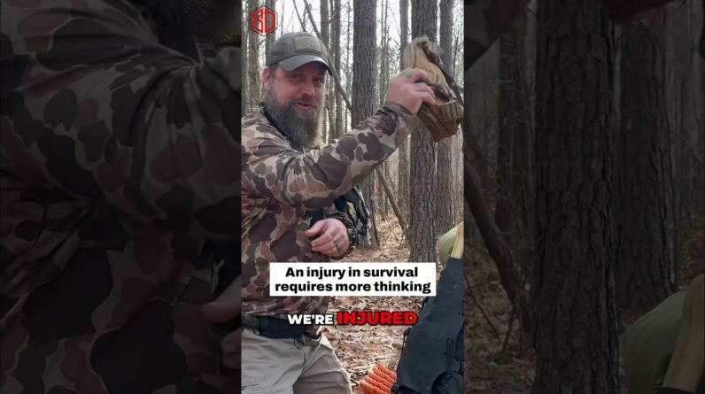 One Arm Fire Prep🔥Survival Hacking in the Wild!