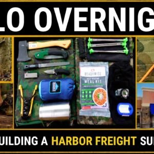 Solo Overnight Building a Survival Kit From Harbor Freight 2026 Part 1