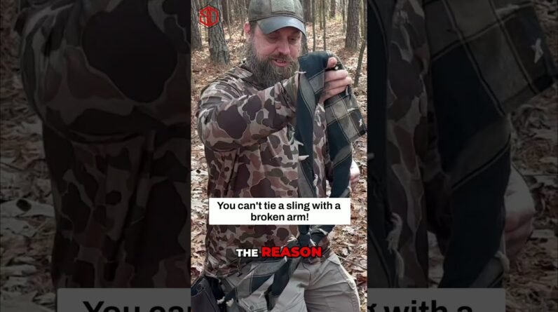 Survival Hack🤕Improvise a Sling with Your Shemagh NOW!