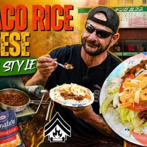 DIY Taco Rice with Cheese Okinawa Style in the Woods