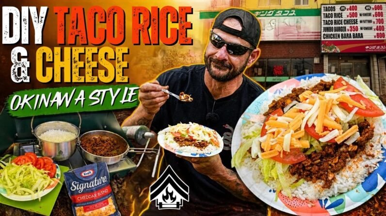 DIY Taco Rice with Cheese Okinawa Style in the Woods