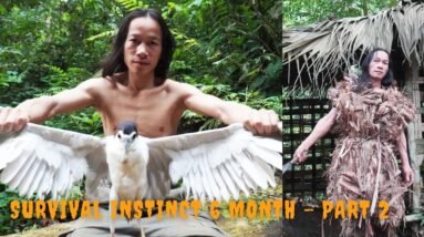 Primitive technology - Survival Challenge - The 6-month survival challenge in the jungle